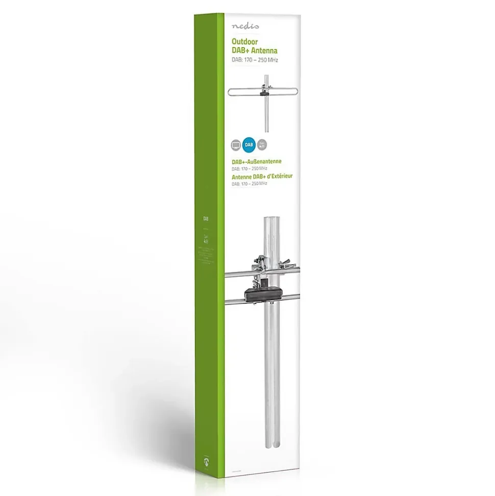Antenne TNT DAB d'Extérieur Gain Max. de 4 dB DAB : 170 - 250 MHz NEDIS