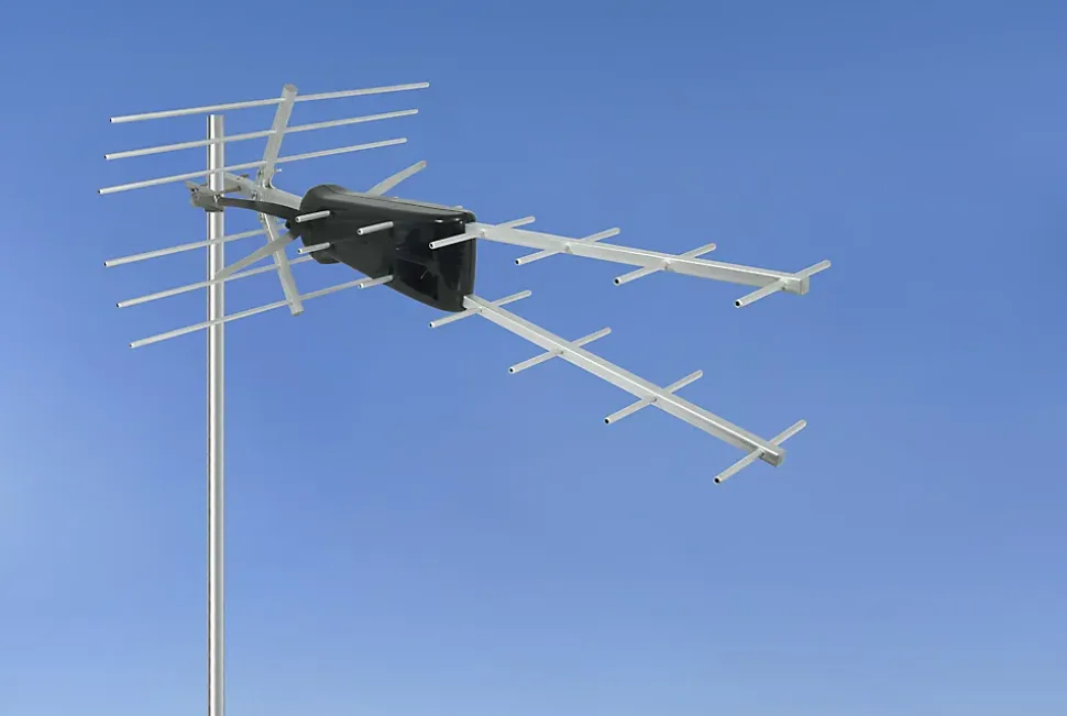 Antenne TNT DUO aluminium avec filtre 4G/5G 14dB