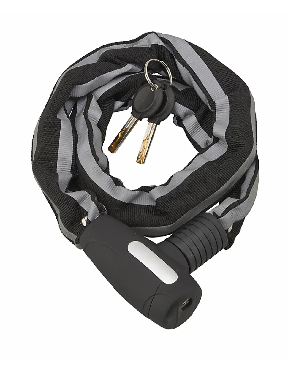 Antivol à clé Biker, chaîne acier, moto, 0.9m, 2 clés, noir - THIRARD
