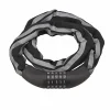 Antivol à combinaison Biker, 5 chiffres, chaîne acier, moto, 0.9m, noir - THIRARD