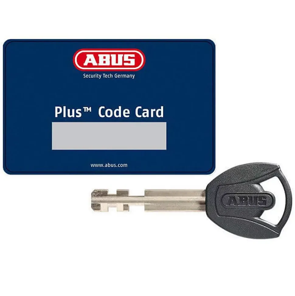 Antivol de chaîne monobloc - ABUS - 1480/180 - Maillons 14 mm - Gainage tissu - Verrouillage direct - Cylindre Xplus - 2 clés