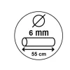 Antivol pour vélo Noir 550 x 90mm Acier