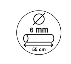 Antivol pour vélo Noir 550 x 90mm Acier