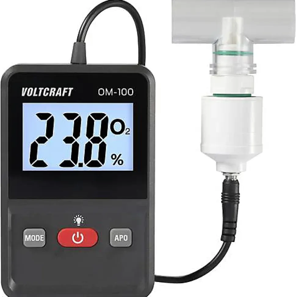 Appareil de mesure d'oxygène VOLTCRAFT OM-100, oxymètre 0 - 100 % O2