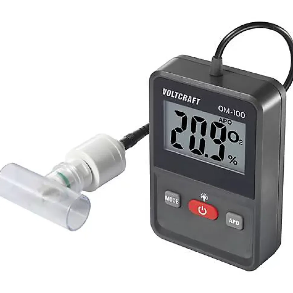 Appareil de mesure d'oxygène VOLTCRAFT OM-100, oxymètre 0 - 100 % O2