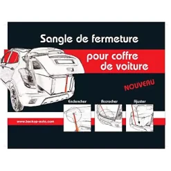 Appareillage de sécurité pour coffre de voiture ouvert