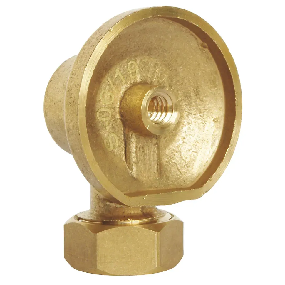 Applique écrou à collet battu Somatherm for you Ø14 mm laiton