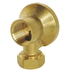 Applique écrou à collet battu Somatherm for you Ø14 mm laiton