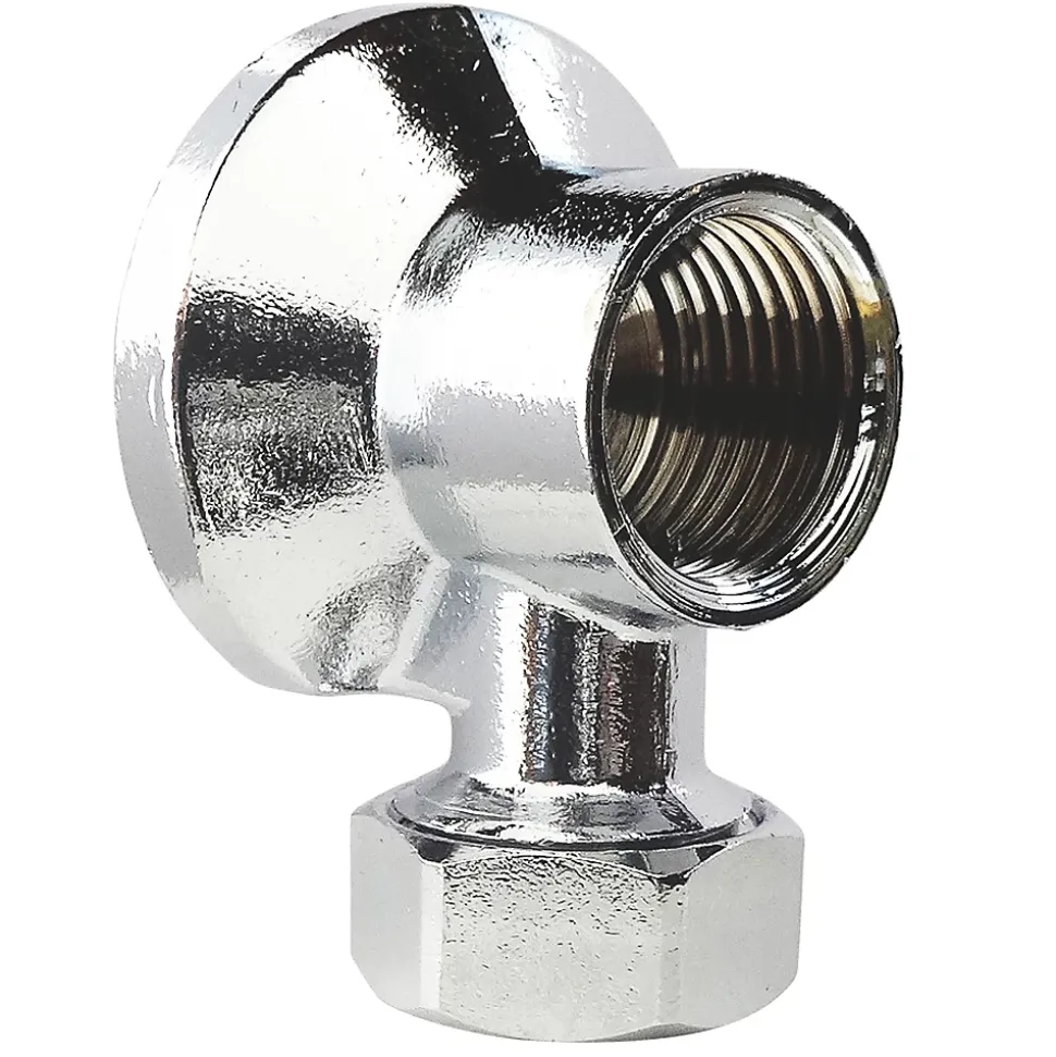 Applique murale simple pour fixation et alimentation de robinet de machine à laver, tube cuivre Ø14mm Sortie Femelle 1/2" Somatherm for you