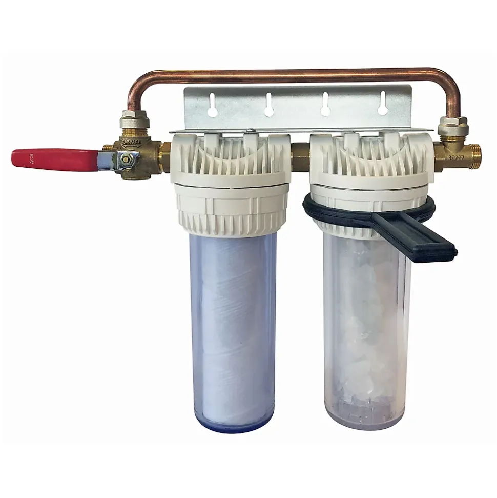 Aquawater - Duplex OnePhos+ Bypass breveté - 3 actions (filtration/calcaire/corrosion) -12m