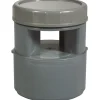 Aérateur à membrane PVC gris - Diamètre 110 mm