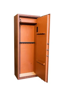 Armoire à fusils à code aspect bois TLE/10, capacité 10 fusils - TECHNOSAFE