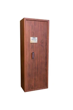 Armoire à fusils à code aspect bois TLE/10, capacité 10 fusils - TECHNOSAFE