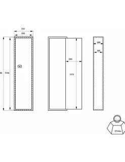 Armoire à fusils Brissac, fermeture par clé, 2 pênes, capacité de 5 fusils - THIRARD