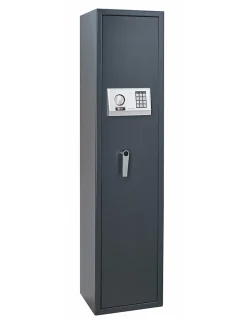 Armoire à fusils Cardiff, fermeture électronique à code, 2 pênes, capacité de 5 fusils - THIRARD