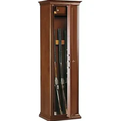 Armoire à fusils serrure à clé Technomax EHC/1500FT – 7 armes avec coffre intérieur – 143 L – l.40 x H.150 x P.35 cm