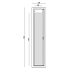 Armoire à fusils serrure double panneton Technomax BCK/5 – 5 armes avec coffre munitions – l.22 x H.138 x P.31,5 cm