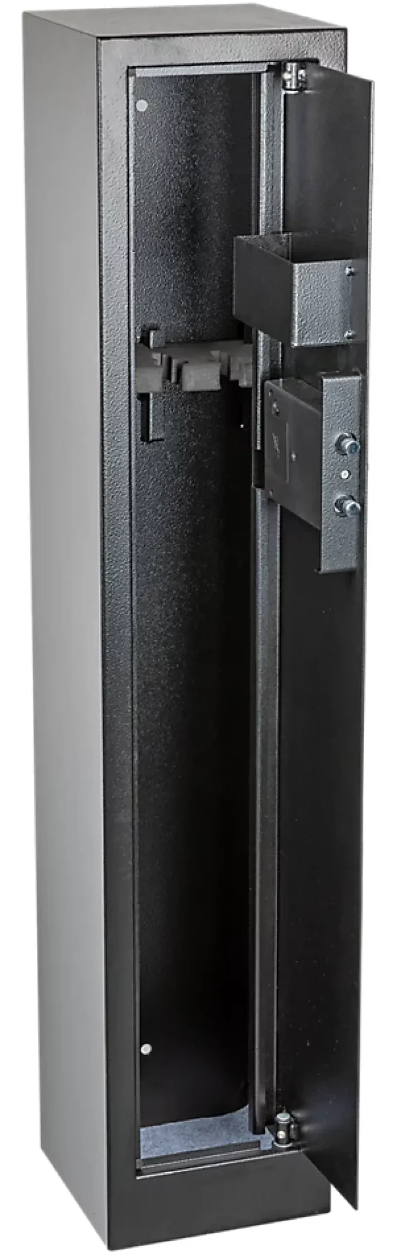 Armoire à fusils serrure électronique Smith & Locke – 3 armes, acier noir – 60 L – l.25 x H.125 x P.25 cm