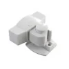 Arrêt de porte adhésif Diall Inox blanc