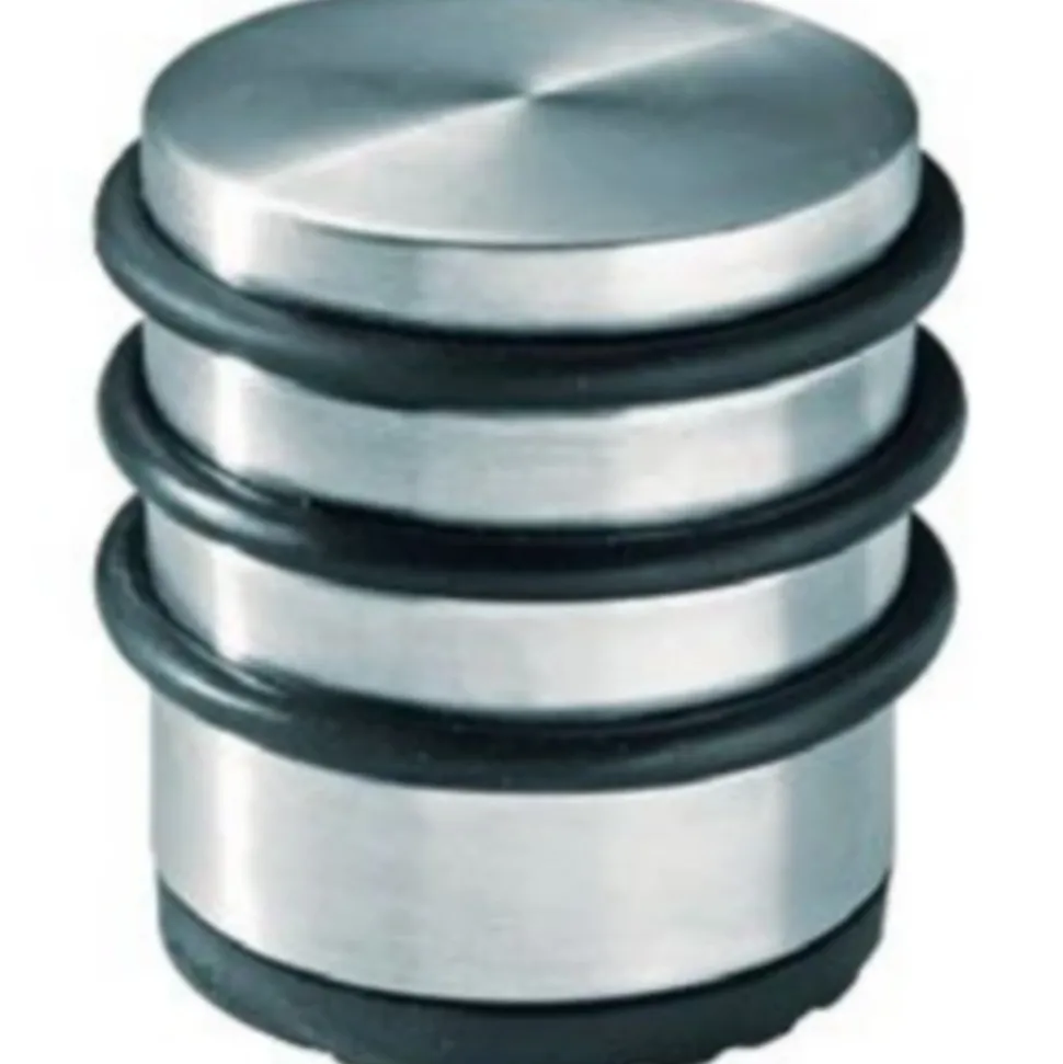 Arrêt de porte protection murale en inox Diall