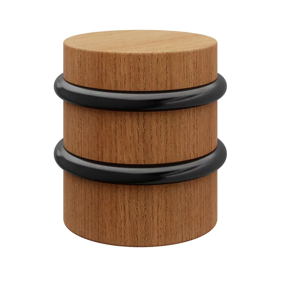 Arrête de porte Smith & Locke en bois mat