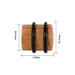 Arrête de porte Smith & Locke en bois mat