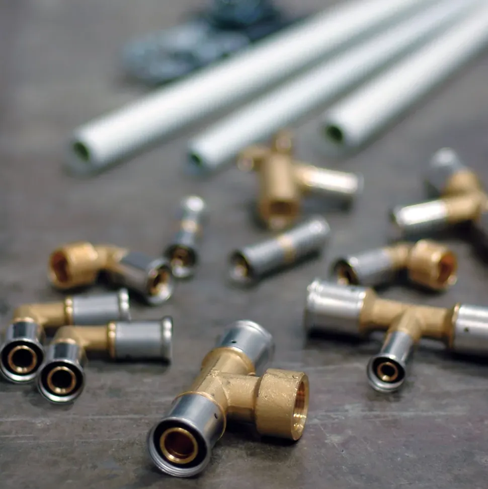 Assortiment raccord droit à sertir tube multicouche Ø16 mm Somatherm for you 10 pièces
