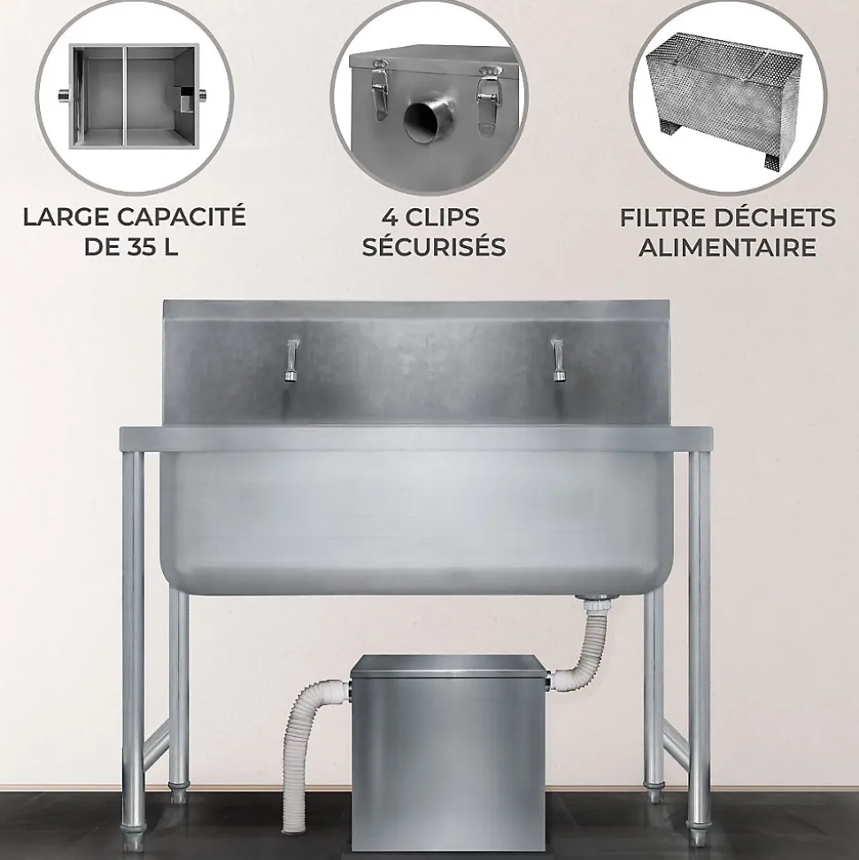 Bac à Graisse Commercial KuKoo - 35L