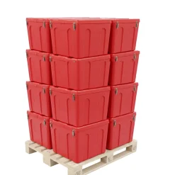 Bac à sable incendie/ à sel de déneigement 140l + pelle- lot de 16