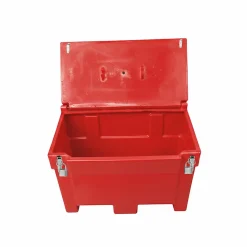 Bac à sable incendie/ à sel de déneigement 300l + grenouillères + cadenas