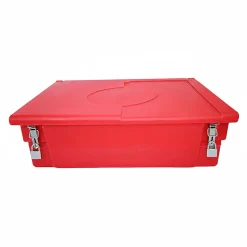Bac à sable incendie/ à sel de déneigement 100l + grenouillères + cadenas