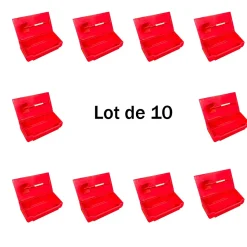 Bac à sable incendie/ à sel de déneigement 50l + pelle- lot de 10