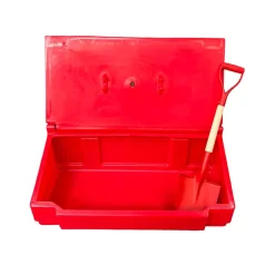 Bac à sable incendie/ à sel de déneigement 50l + pelle- lot de 10