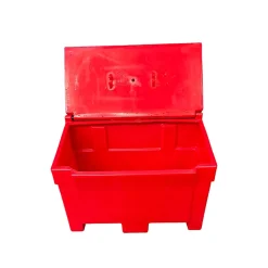Bac à sable incendie/ à sel de déneigement 200l- lot de 6