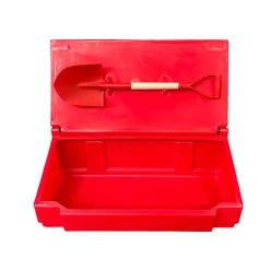 Bac à sable incendie/ à sel de déneigement 50l + pelle