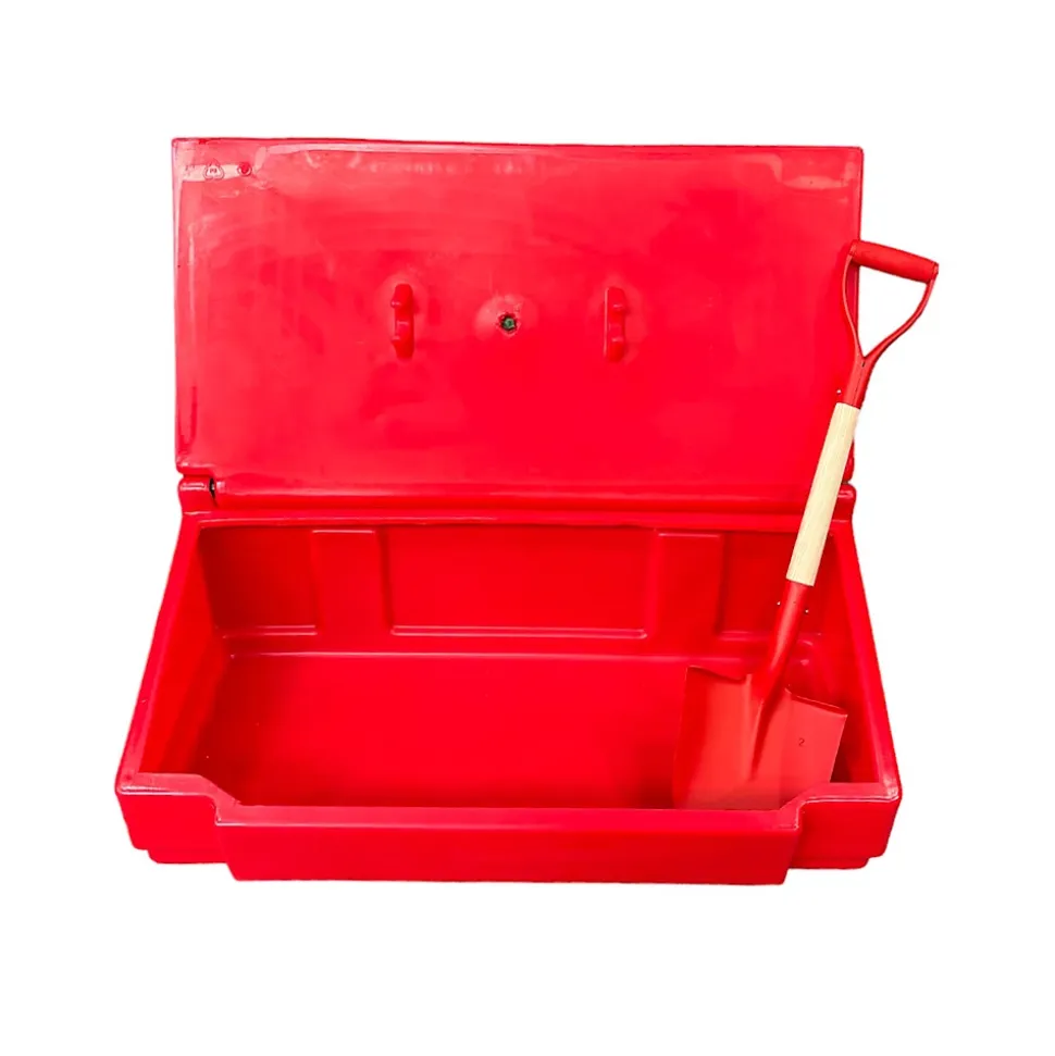 Bac à sable incendie/ à sel de déneigement 50l + pelle
