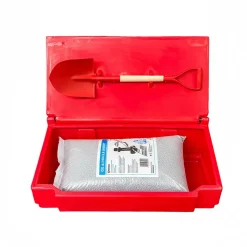 Bac à sable incendie/ à sel de déneigement 50l + pelle