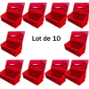 Bac à sable incendie/ à sel de déneigement 100l + pelle- lot de 10