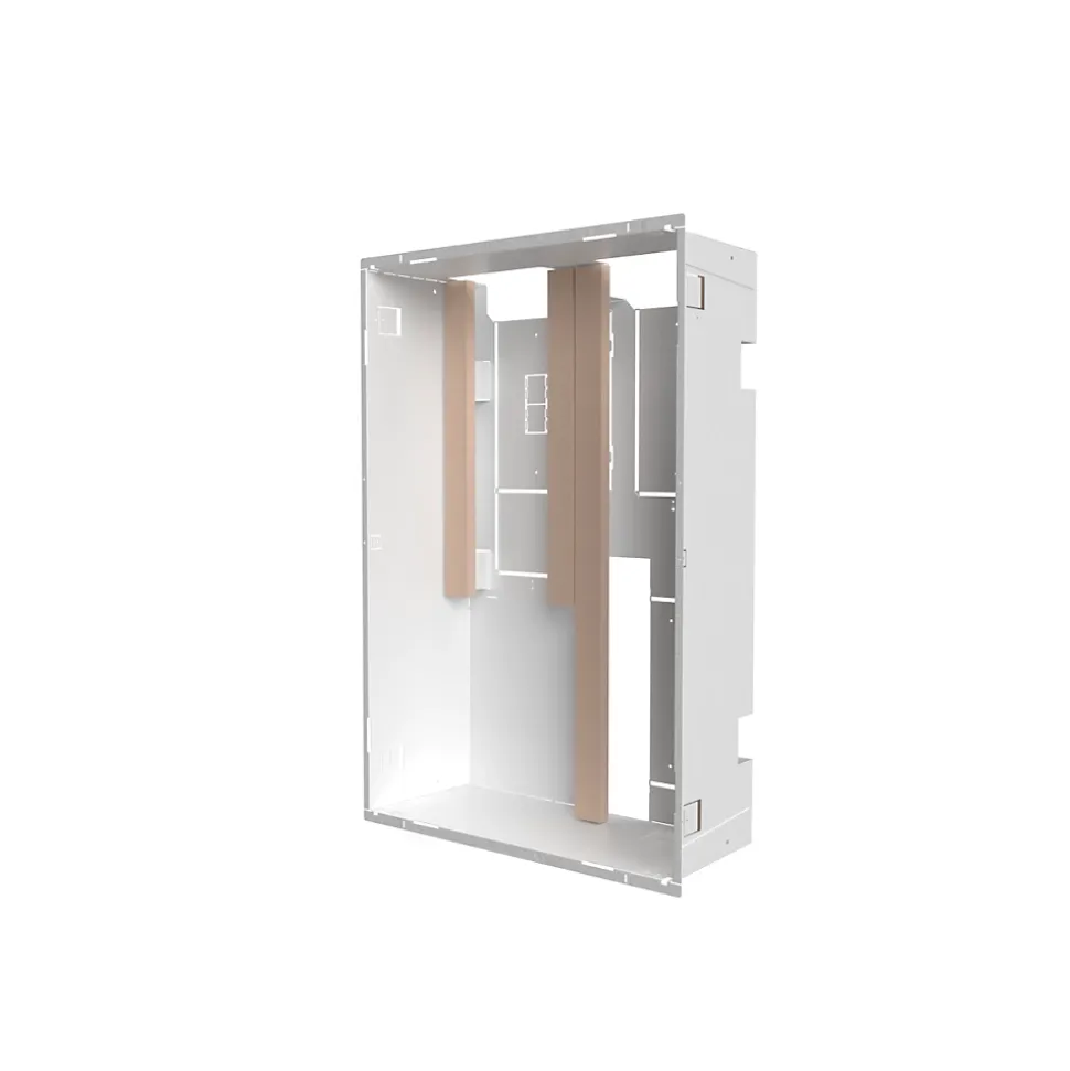 Bac d'encastrement pour GTL en acier blanc ATOLE - 2 Travées 13 modules - H. 779 mm