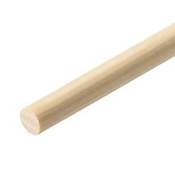 Baguette ronde lisse pour tourillon en pin Ø.6 mm x L.2,40 m