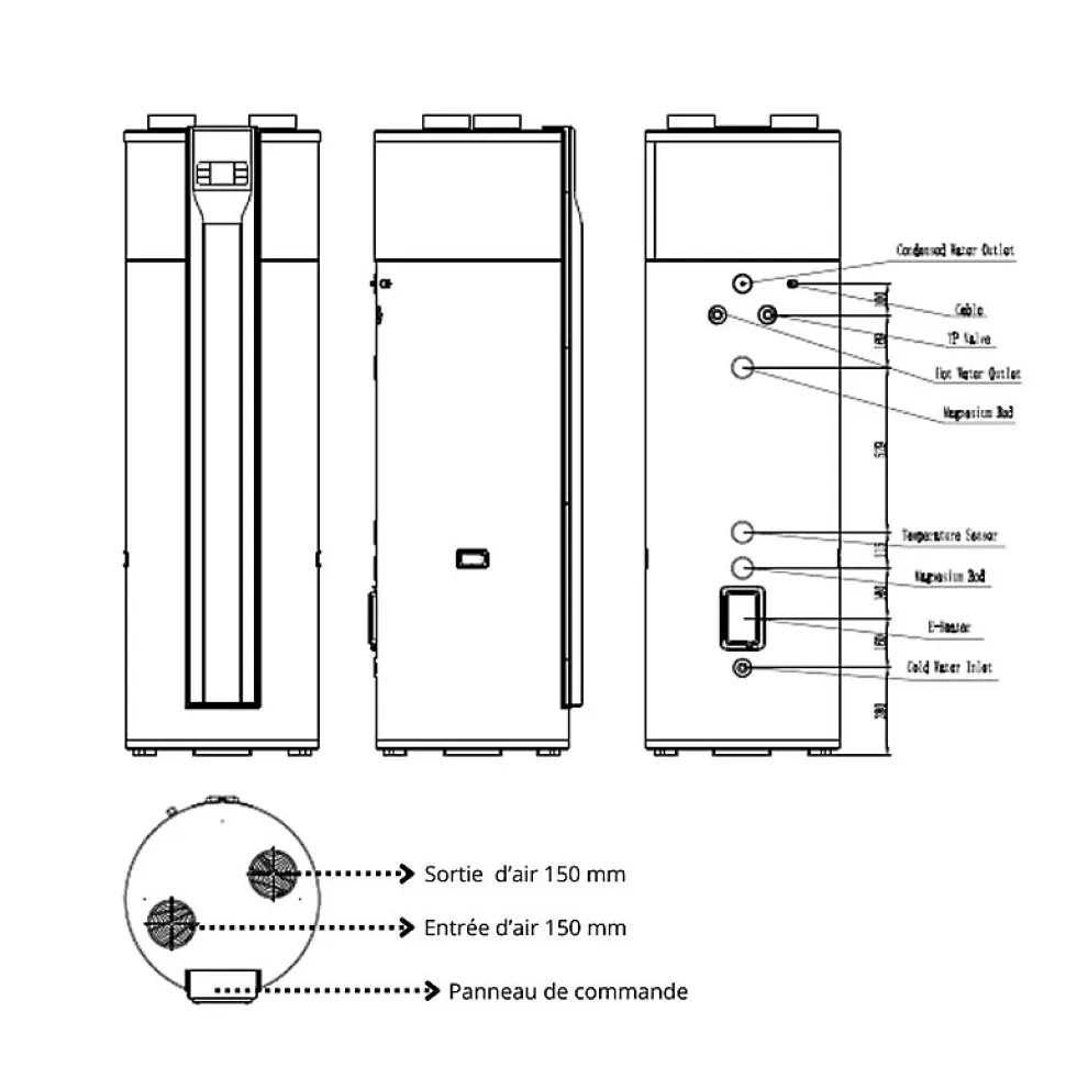Ballon thermodynamique 300L - Sunny Habitat