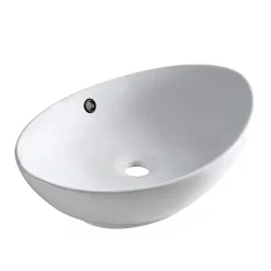 Balneo Anneau décoratif pour lavabo avec rosace et bouchon de trop-plein noir