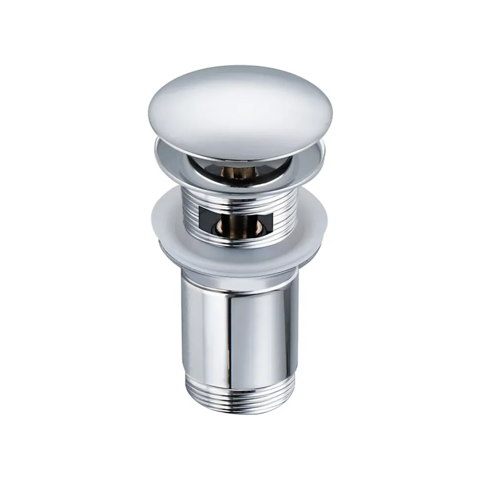 Balneo Bonde clic-clac avec trop-plein, pour lavabo, finition chrome, laiton
