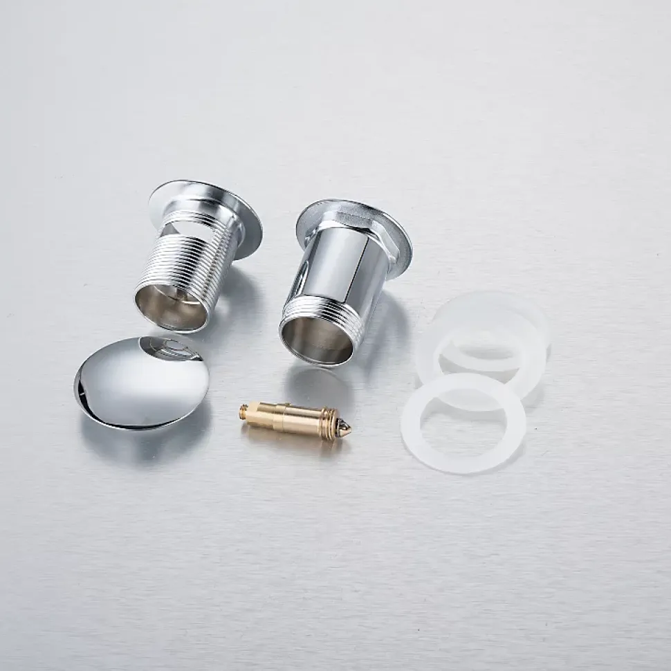 Balneo Bonde clic-clac avec trop-plein, pour lavabo, finition chrome, laiton