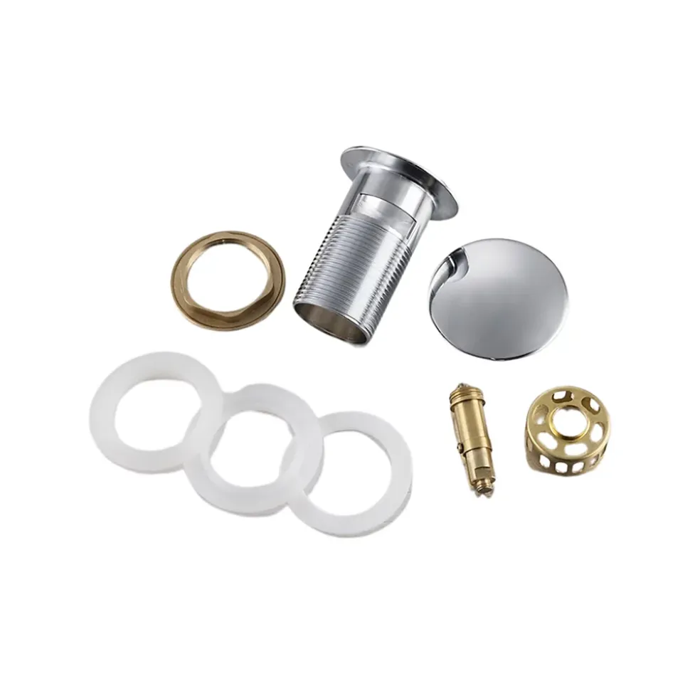 Balneo Bonde clic-clac avec trop-plein avec filtre à déchets, pour lavabo, finition chrome, laiton