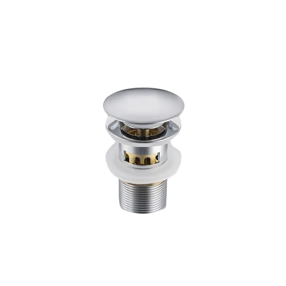 Balneo Bonde clic-clac avec trop-plein avec filtre à déchets, pour lavabo, finition chrome, laiton