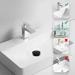 Balneo Bonde clic-clac sans trop-plein, pour lavabo, finition chrome, laiton