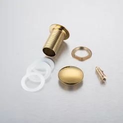 Balneo Bonde clic-clac sans trop-plein, pour lavabo, finition gold, laiton