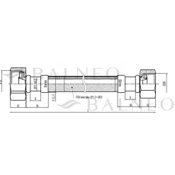 Balneo Flexible d'alimentation 1/2