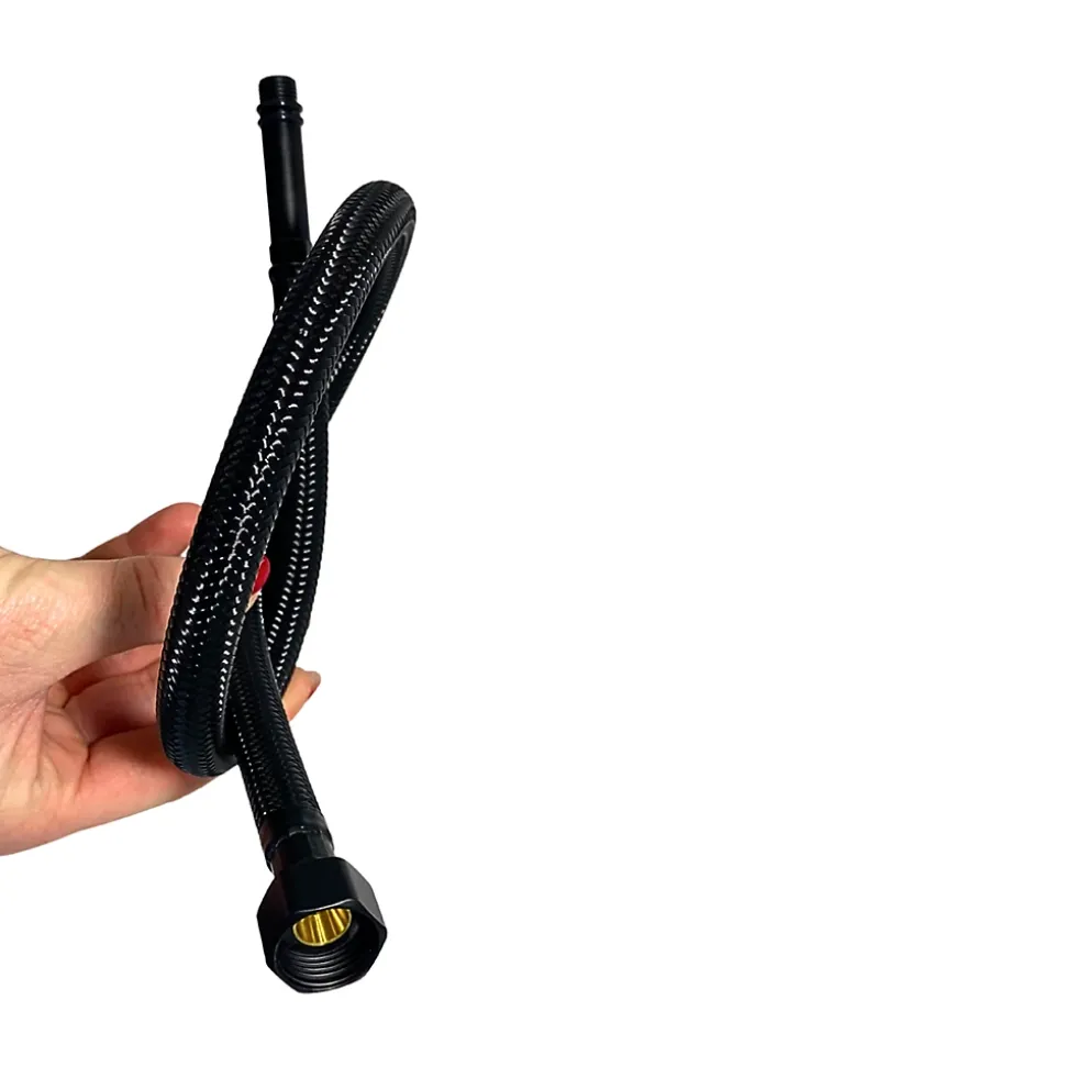 Balneo Flexible de raccordement pour robinet 3/8" x M10 40 cm tuyau PEX noir durable
